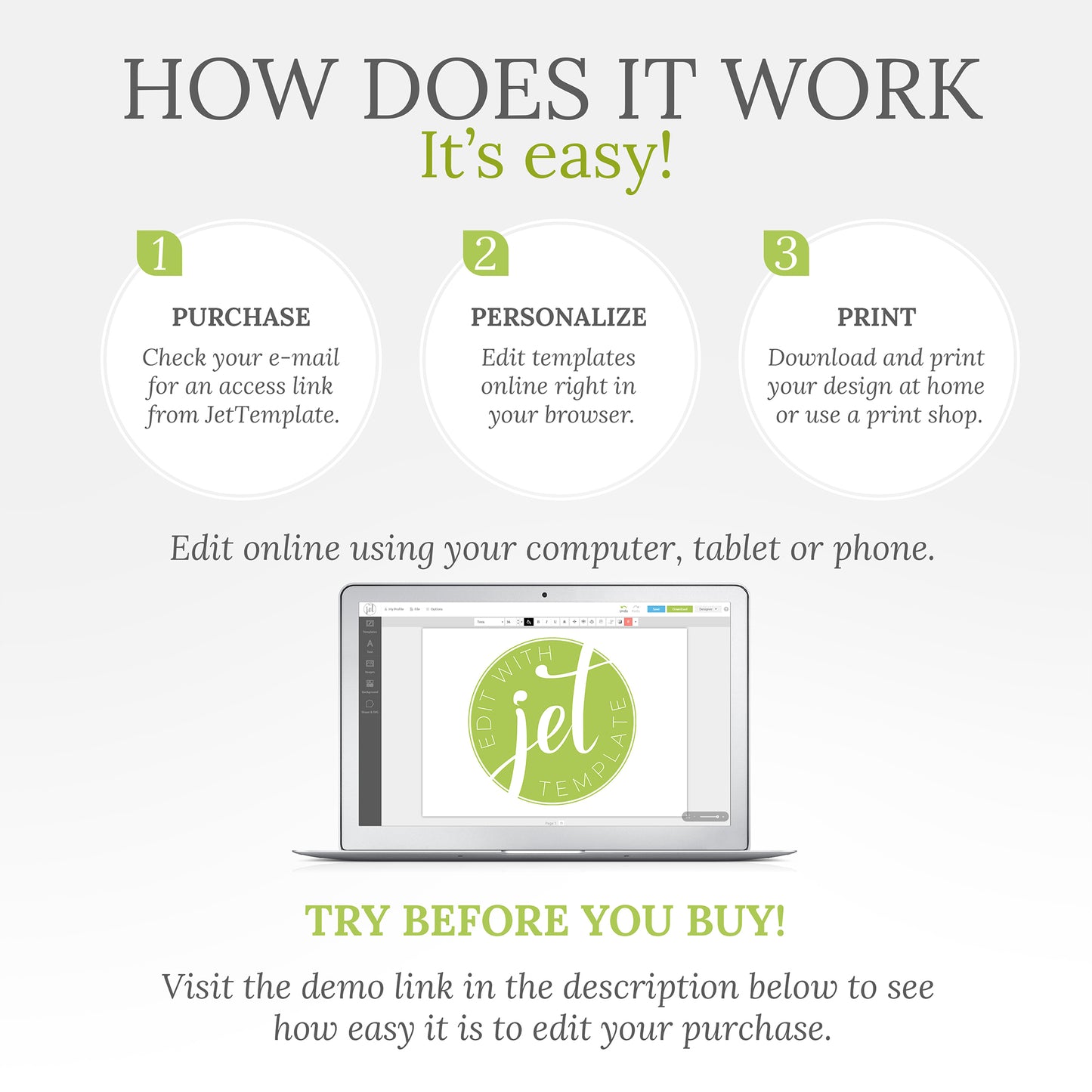 Template editing instructions