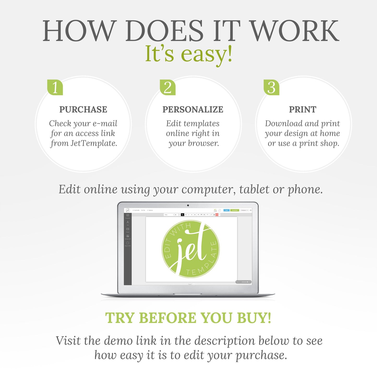 Easy-to-edit template instructions