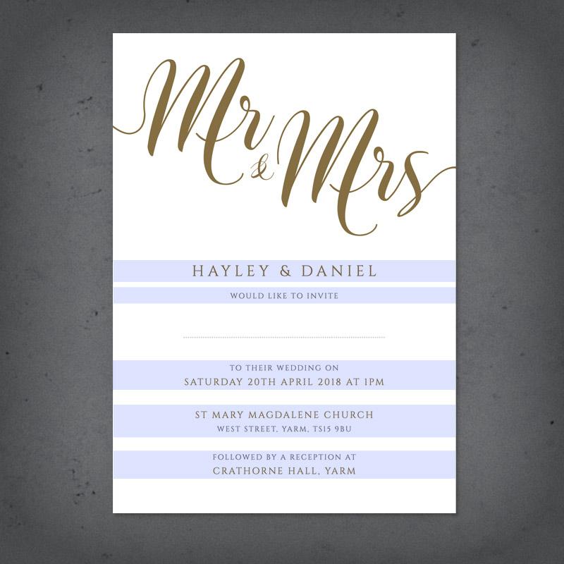 editable text highlighted on gold wedding invitation template