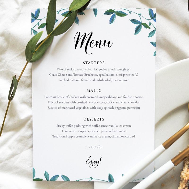 Eucalyptus Wedding Menu Card Template 5 eucalyptus-wedding-menu-card-template-5-x7-pdf-download-we-do-bou