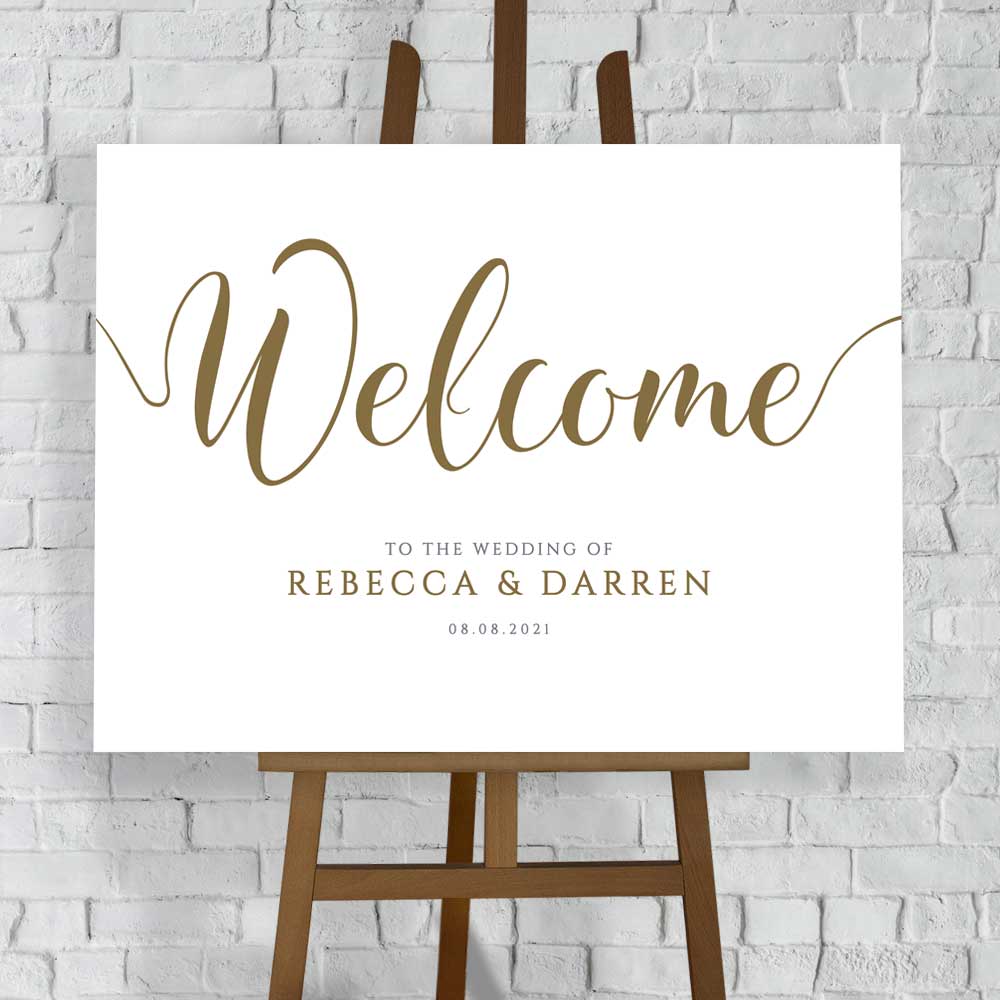 Gold Wedding Welcome Sign Template - Personalised, Printable, Download – We Do Bou gold-wedding-welcome-sign-template-personalised-printable-download-we-do-bou