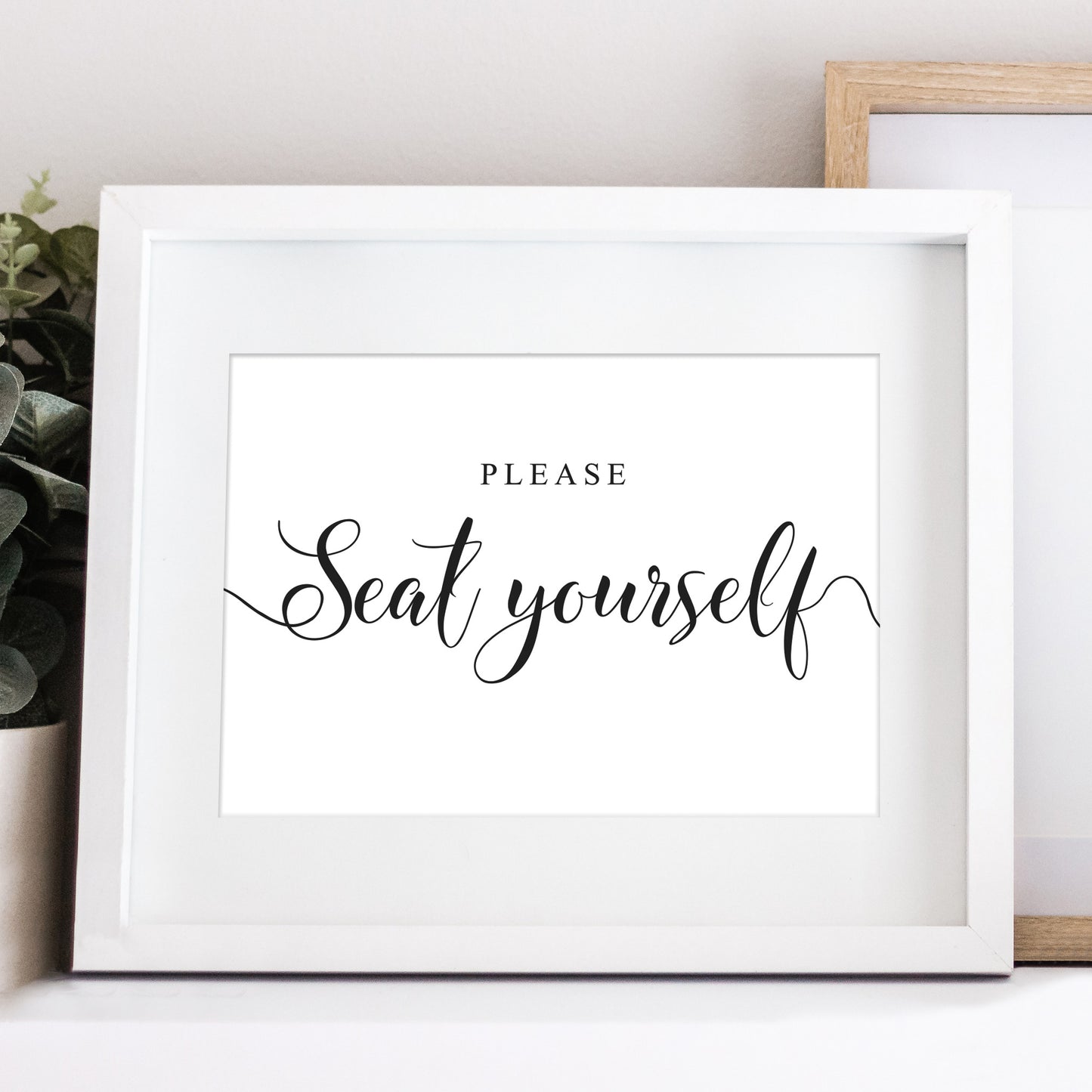 Please sit anywhere wedding sign
