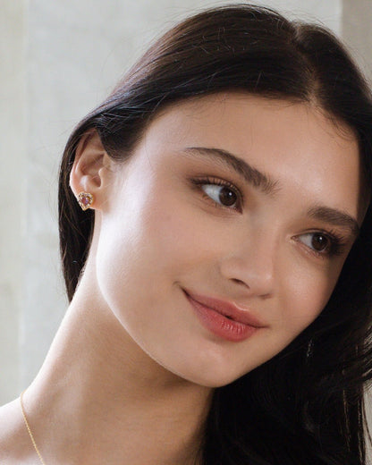 Vianne Purple Heart Lavender Amethyst Jewellery Set in 18k Gold Vermeil