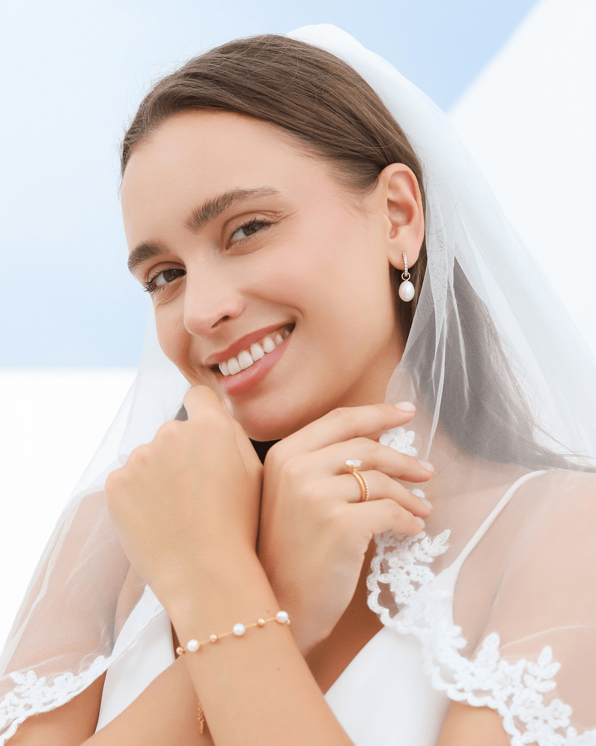 Vianne Pearl Bracelet in 18k Gold Vermeil