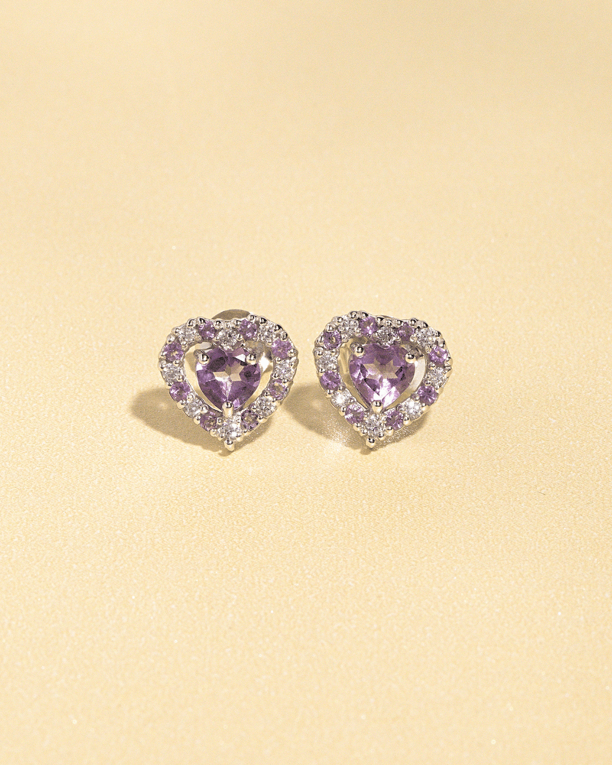 Vianne Purple Heart Lavender Amethyst Set in Sterling Silver