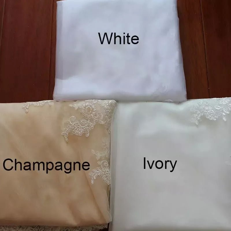 Wedding dress colour swatches