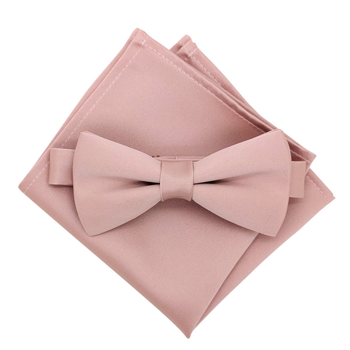 Suede Pink Bow Tie