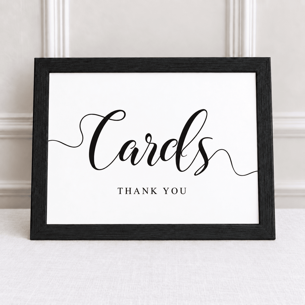 Cards, Thank You – Framed Wedding Card Table Sign