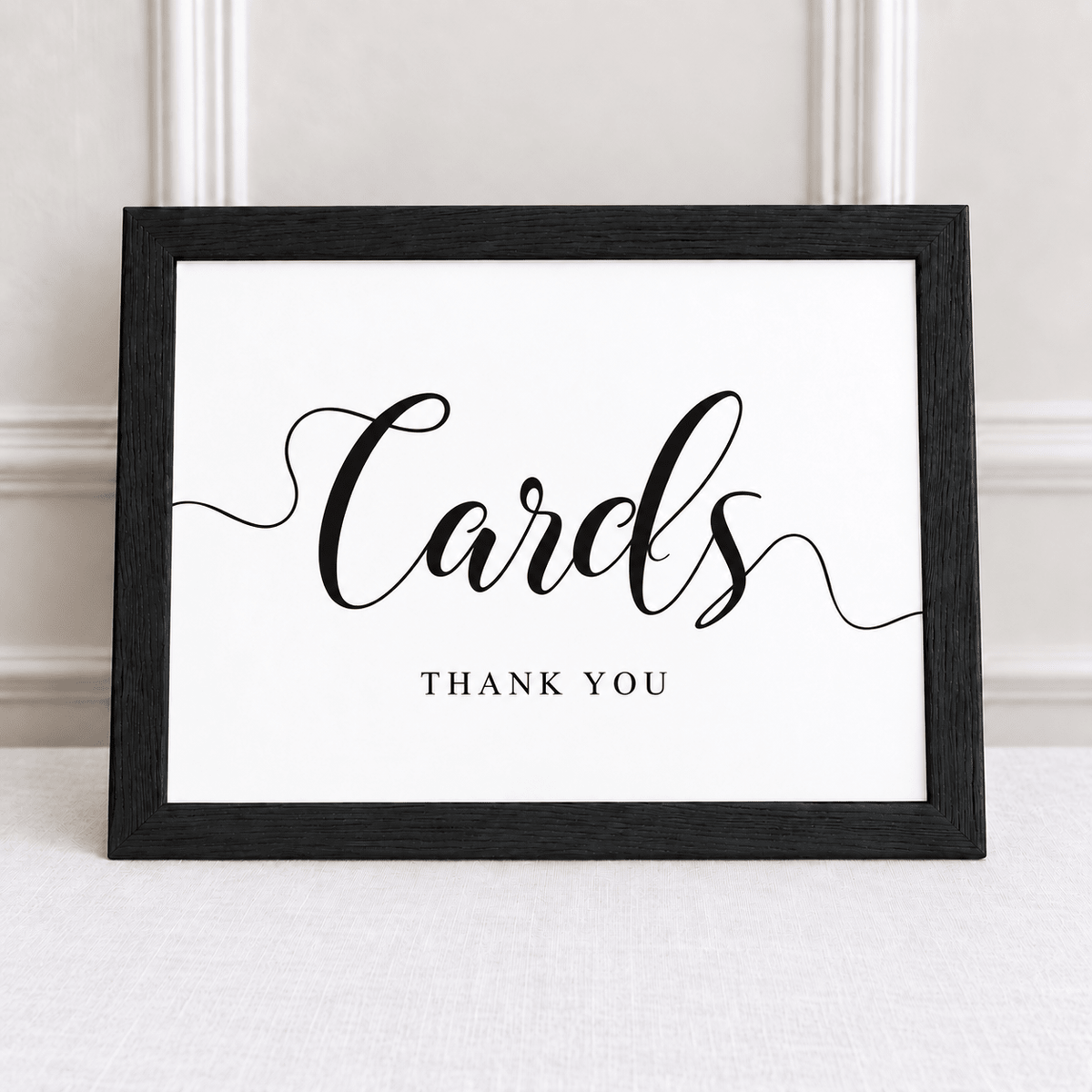 Cards, Thank You – Framed Wedding Card Table Sign