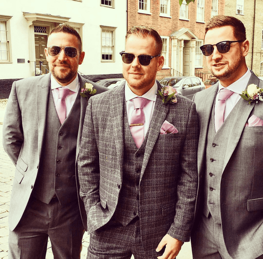 Lavender Frost Pocket Square