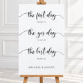 Our Love Story – Personalised Wedding Milestone Sign