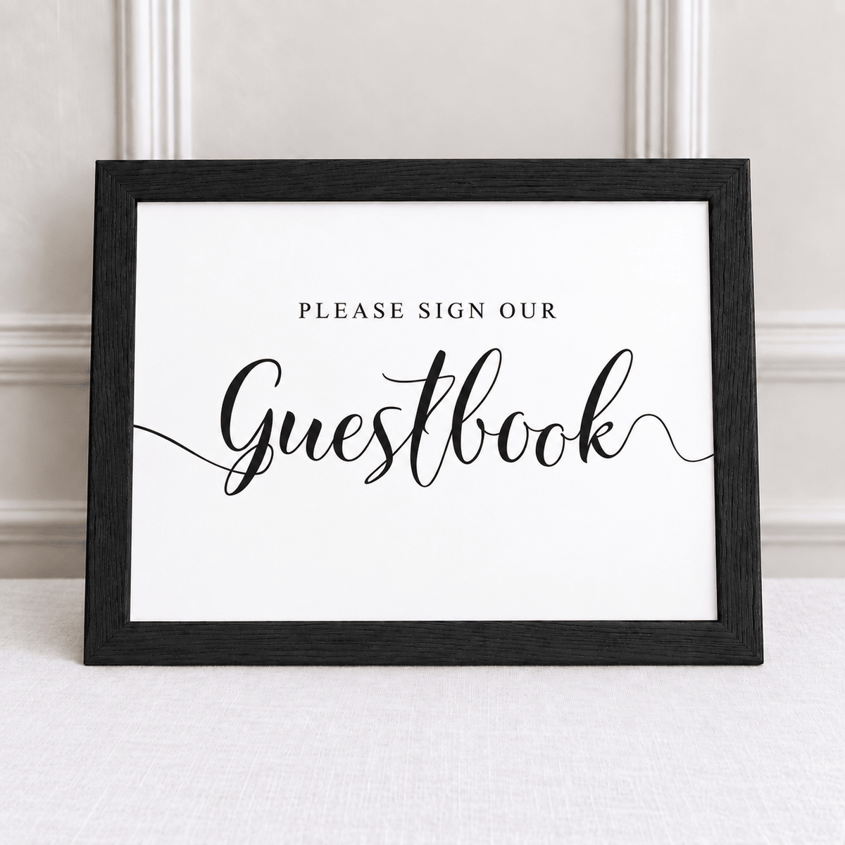 Please Sign Our Guestbook – Framed Wedding Sign