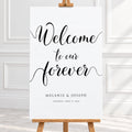 Welcome to Our Forever – Personalised Wedding Welcome Sign