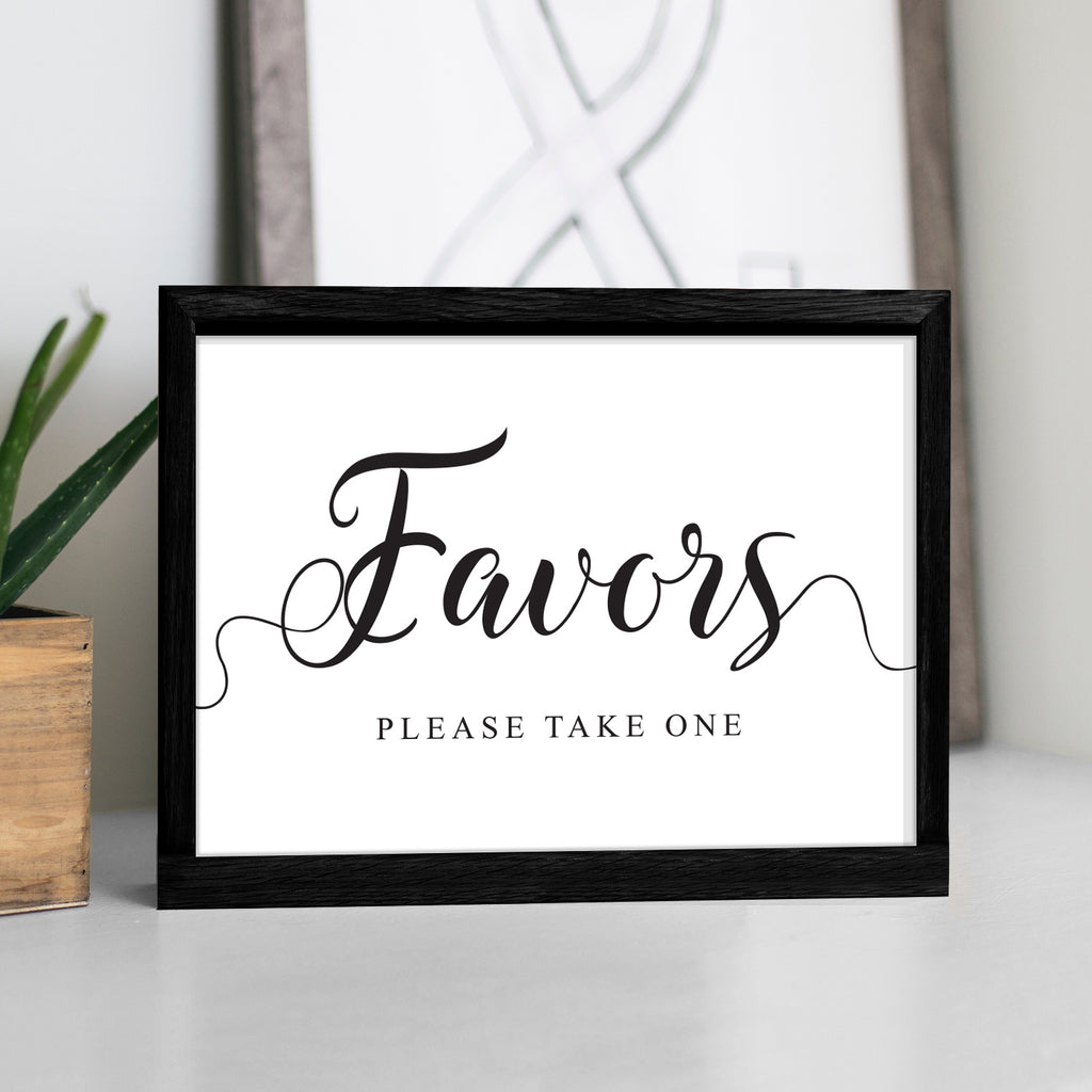 5x7 wedding favors sign digital download