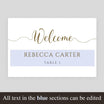 Gold Wedding Place Card Template - Digital Download Editable Printable ... Gold Wedding Place Card Template - Digital Download Editable Printable ...