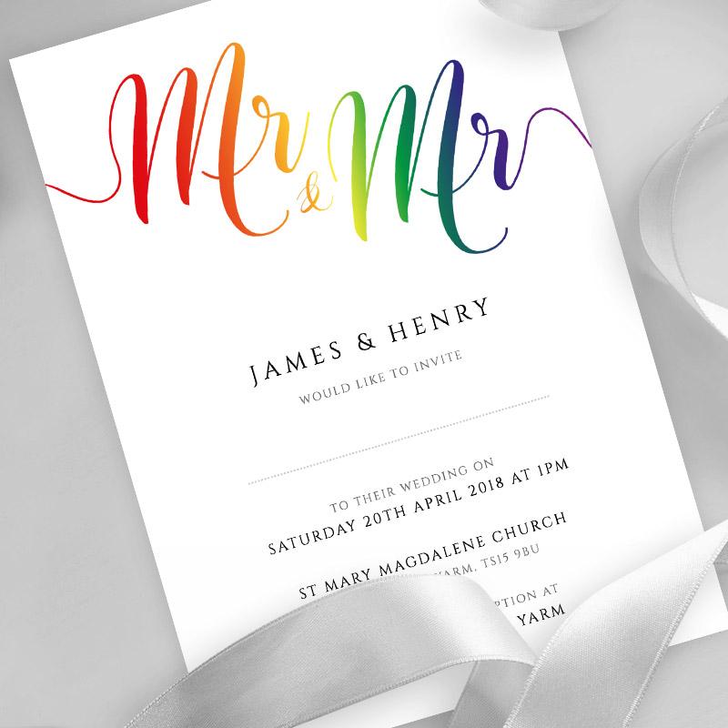 mr and mr wedding invitation digital download
