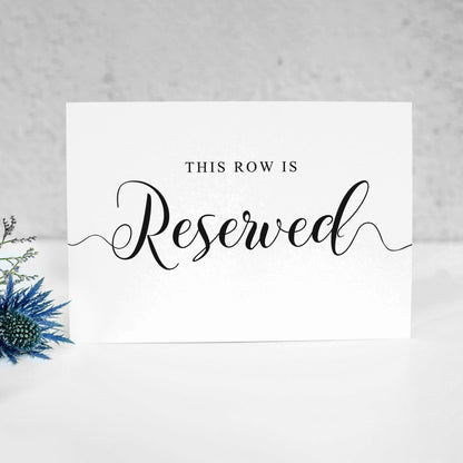 5x7 reserved seating sign
