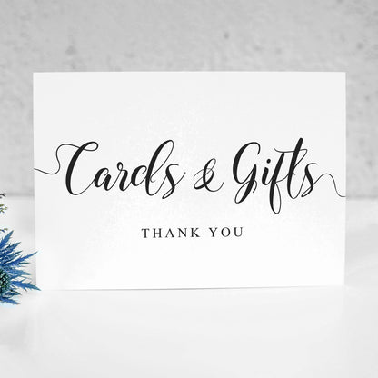 Printable cards and gifts sign on A5, A4, 5x7 or 10x8