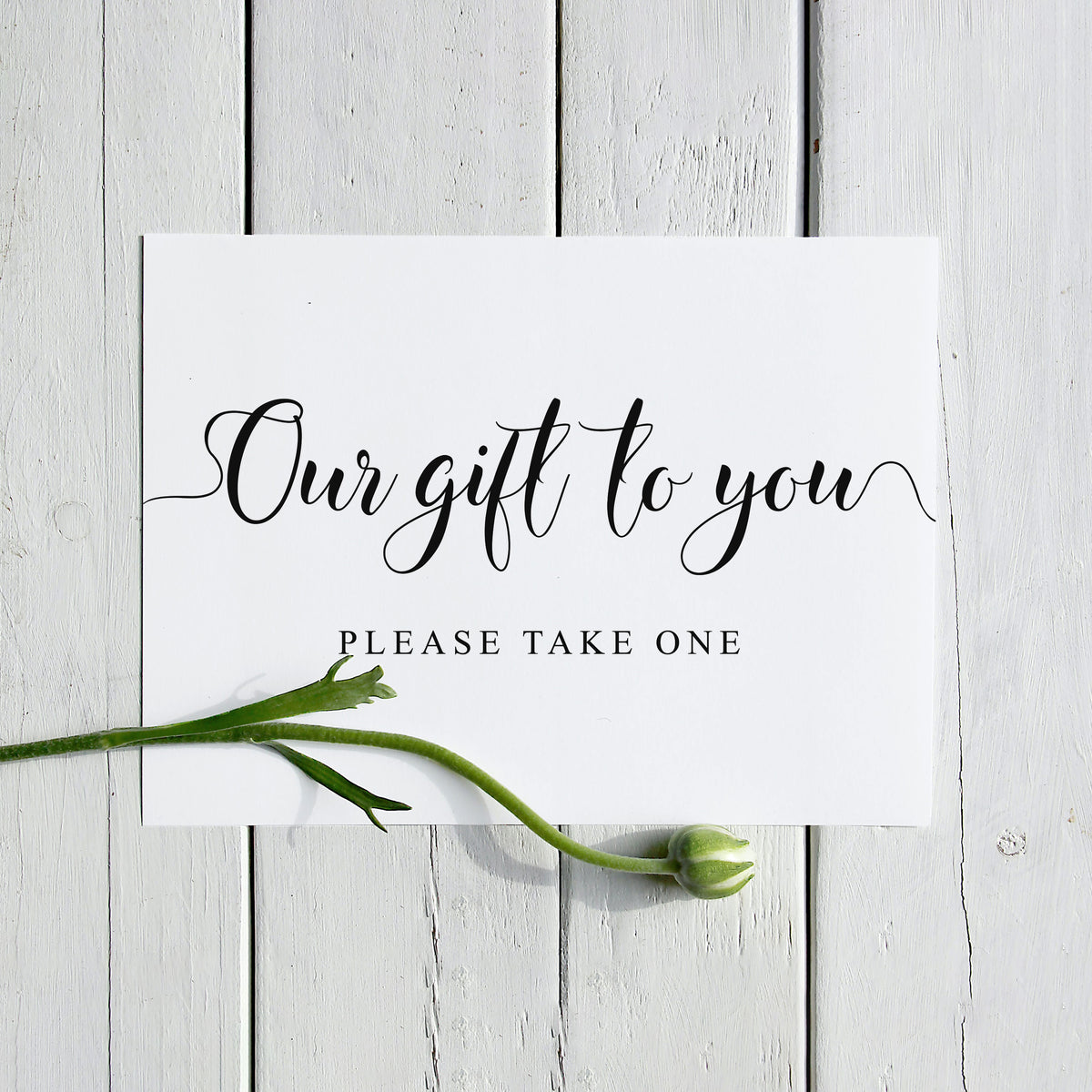Our Gift to You Sign - Digital Download