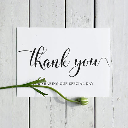 Thank you for sharing our special day sign