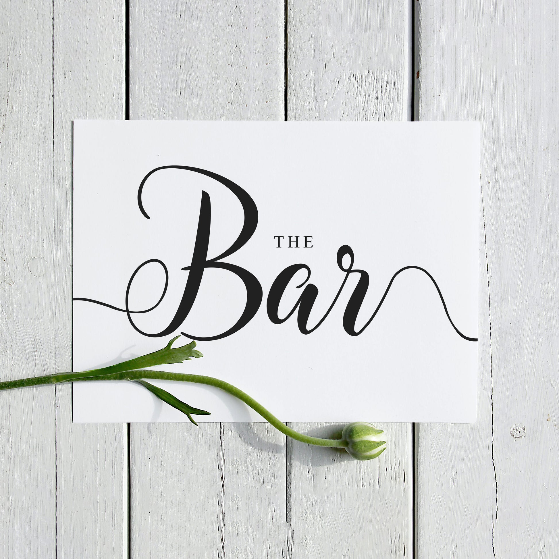 The bar sign A4 print instant download