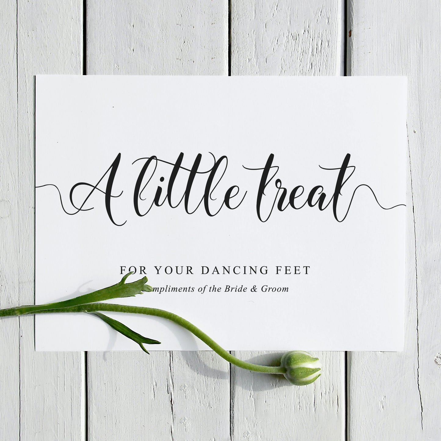 8"x10" a little treat for your dancing feet sign