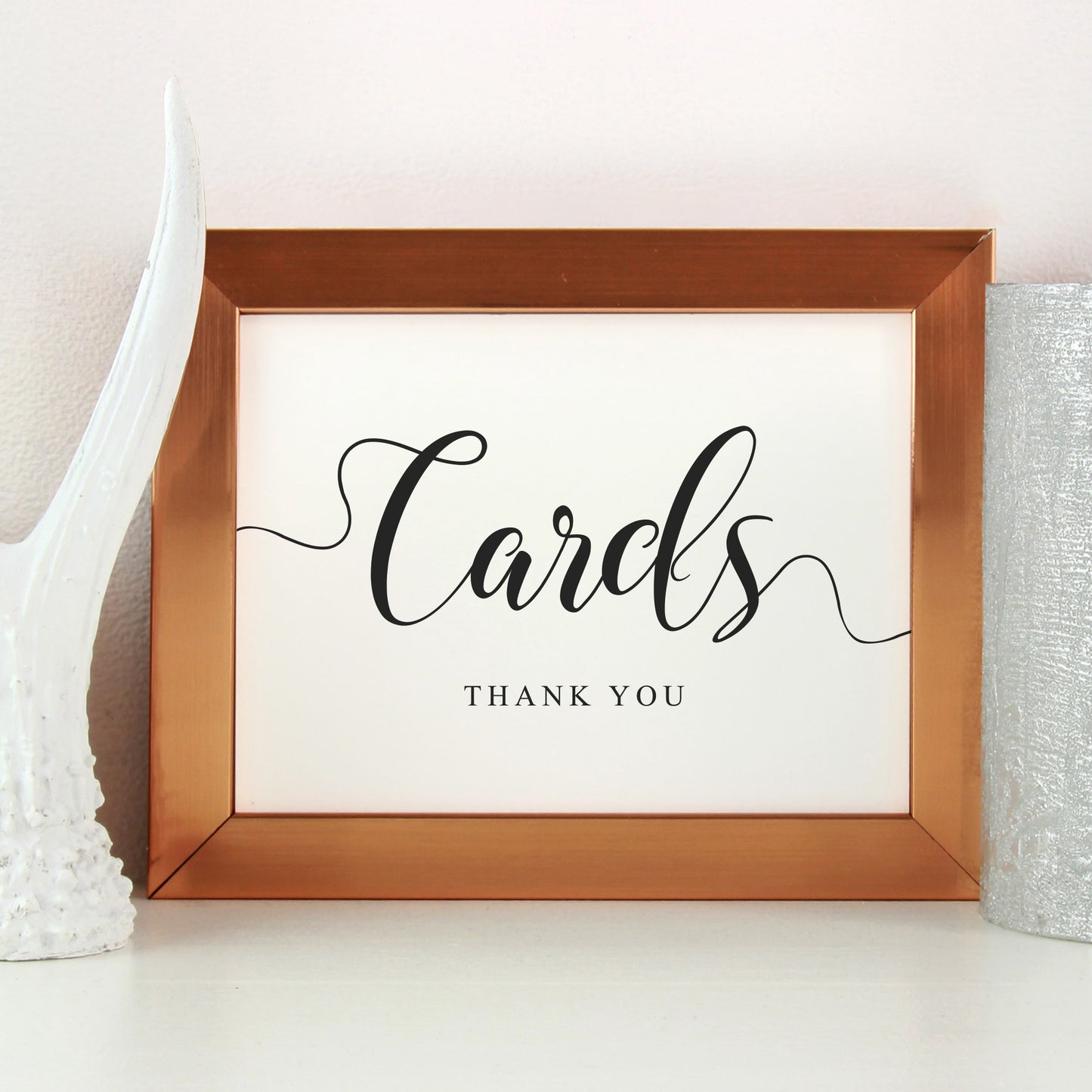 Cards sign on table at wedding reception