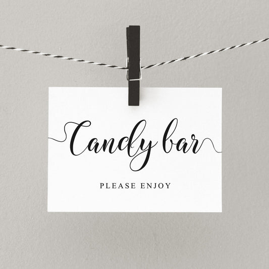 Candy Bar Sign - Digital Download