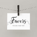 Printable wedding favors sign