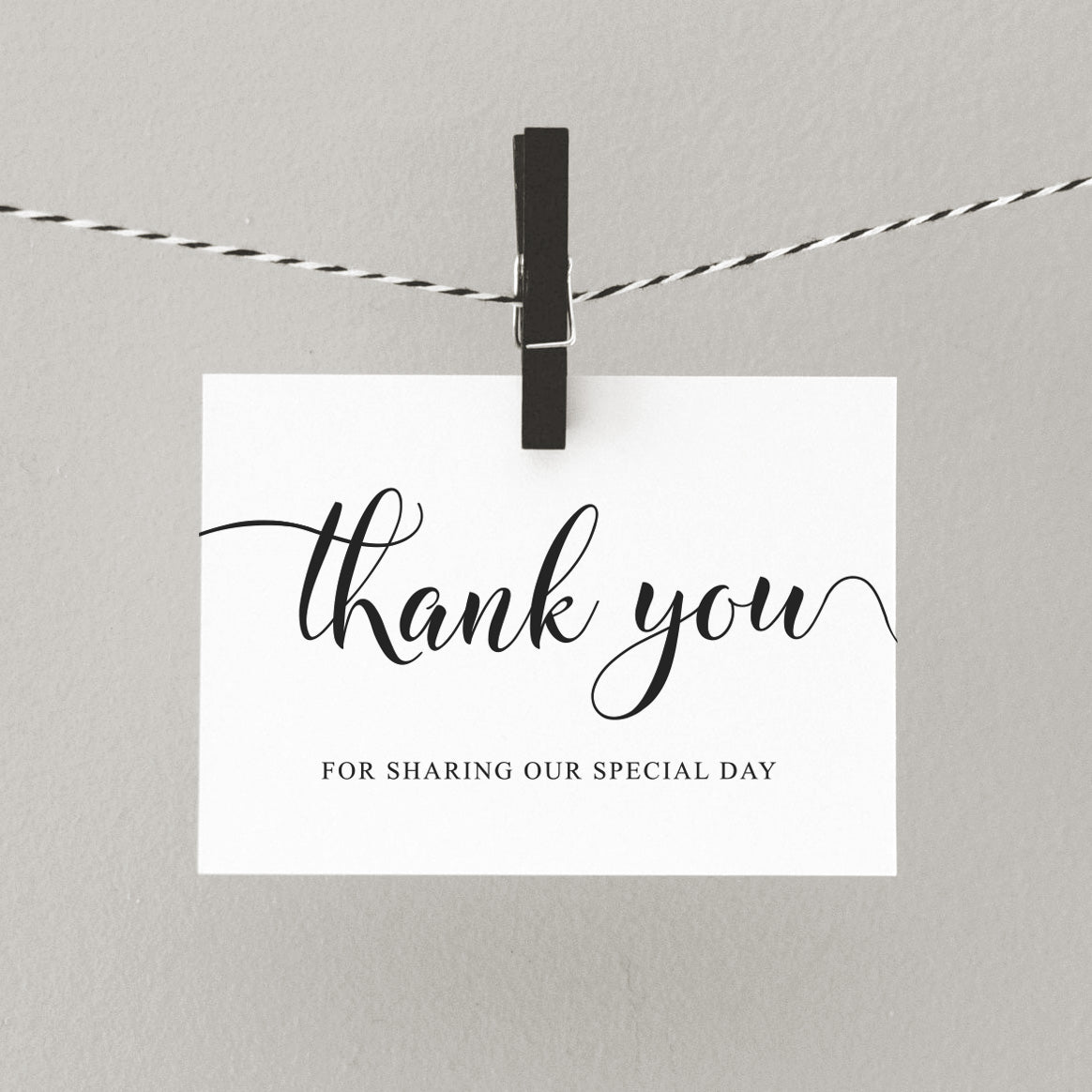 Printable wedding thank you sign from the bride & groom