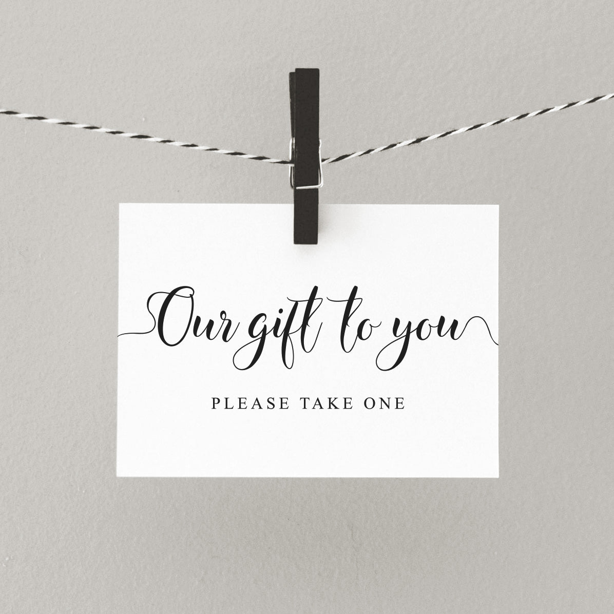 Our Gift to You Sign - Digital Download