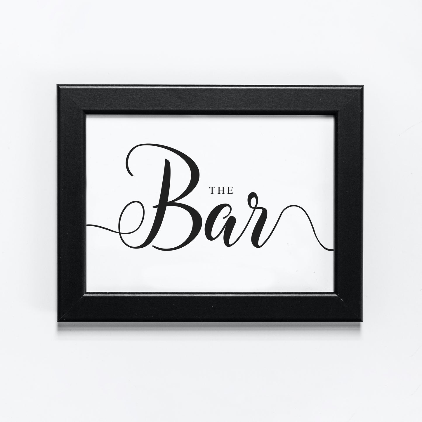 Wedding Bar sign in black and white