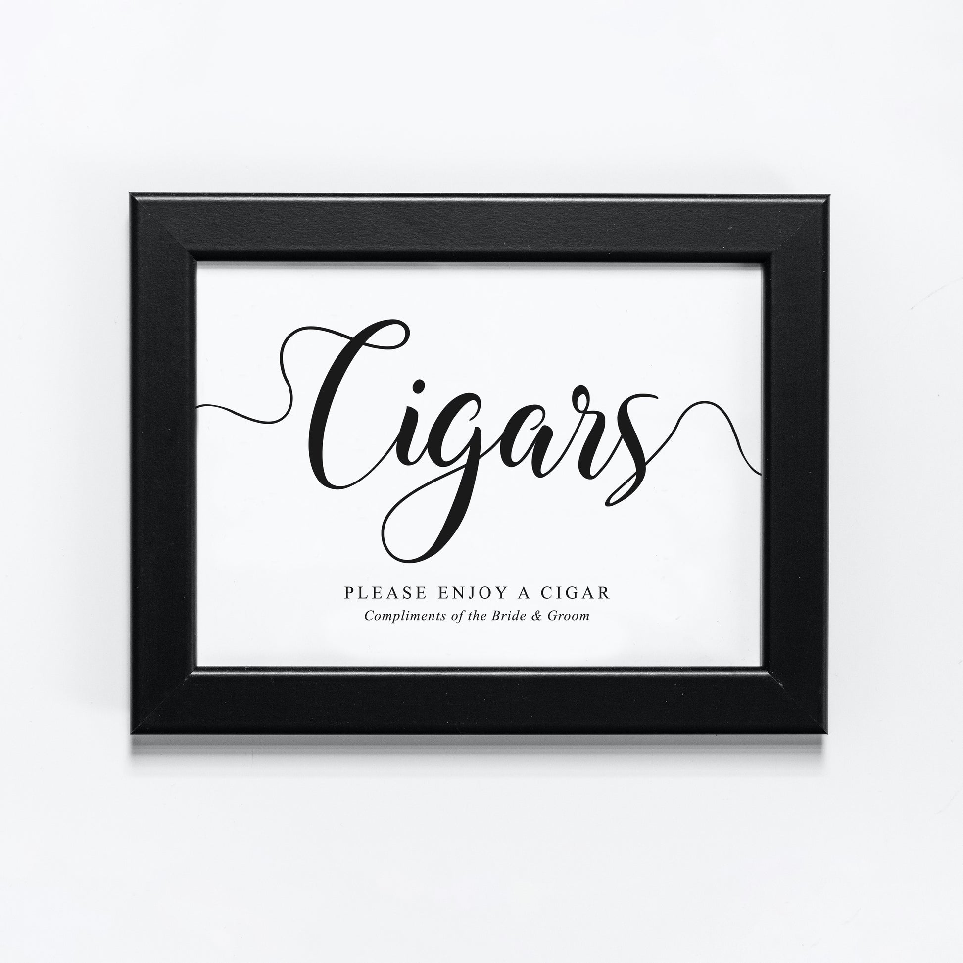 Complimentary cigars sign digital download