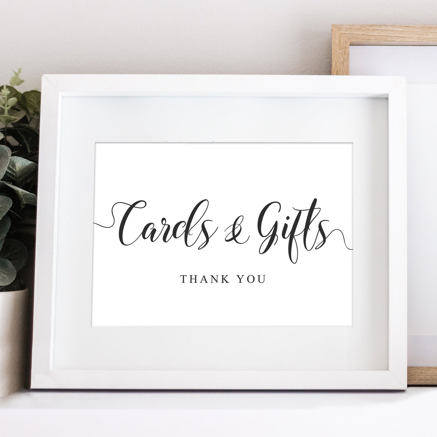 cards and gifts printable sign digital download