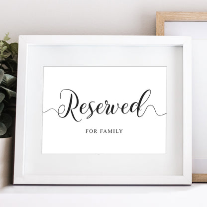 These seats are reserved digital download wedding sign