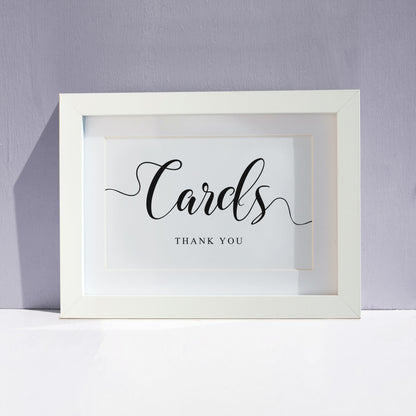 wedding card letterbox sign 8x10, 5x7, A4, A5 size 