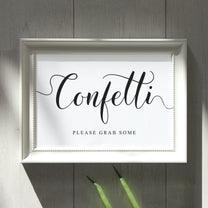 Printable Confetti Sign - Digital Download Wedding Signage – We Do Bou