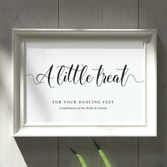 a little treat for your dancing feet sign