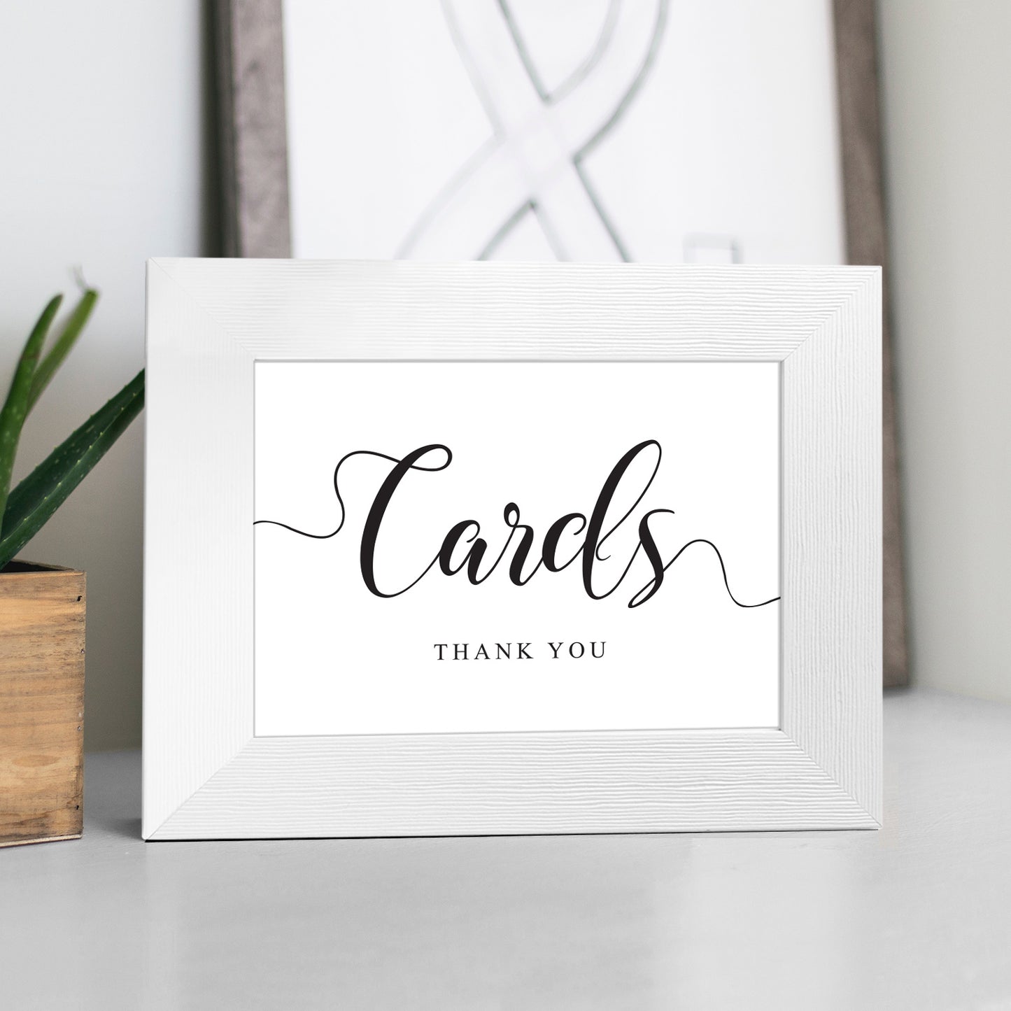 instant download wedding cards sign in a white frame